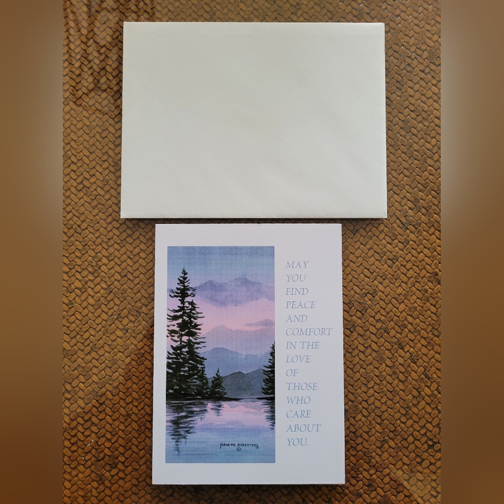 15/$22  Serene Landscape Greeting Card